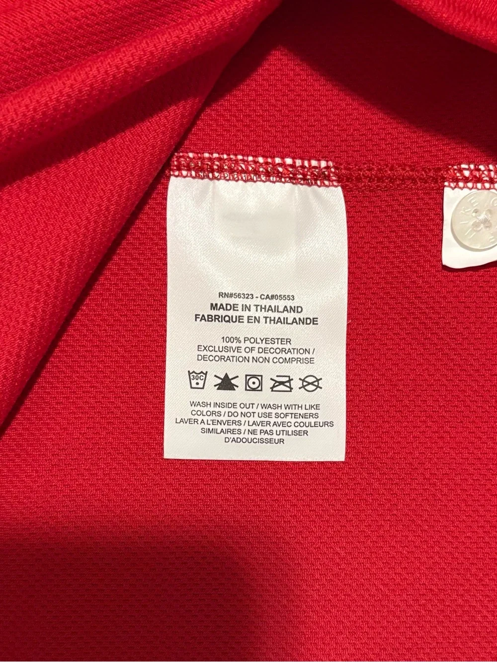 Nike Red Short-Sleeve Polo with Chest Logo